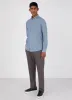 Men's Button Down Japanese Selvedge Shirt in Blue Selvedge Chambray sold by Sunspel