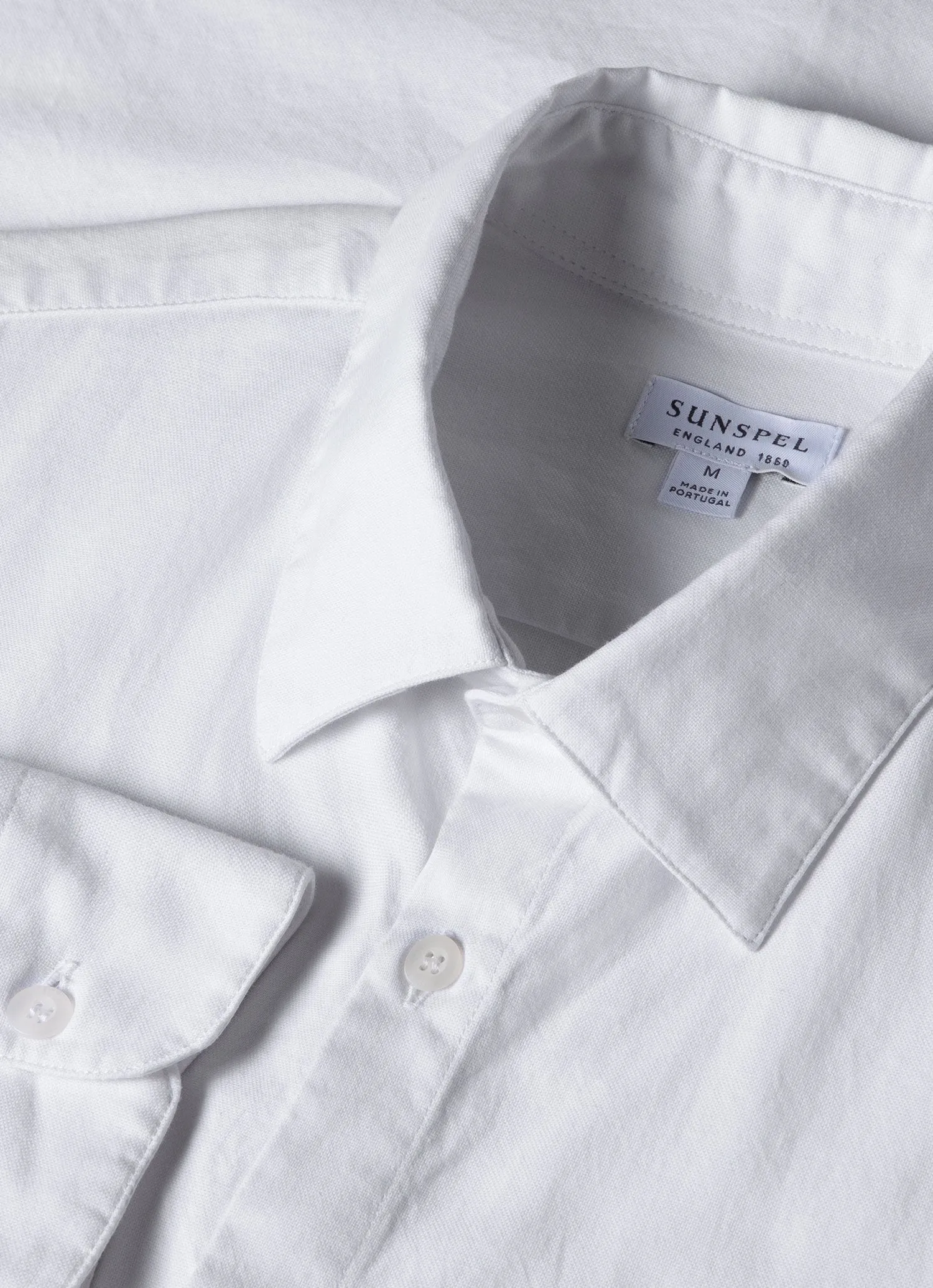 Men's Oxford Shirt in White sold by Sunspel product image thumbnail 4