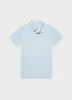 Men's Riviera Polo Shirt in Light Blue sold by Sunspel