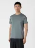 Men's Classic T-shirt in Smoke Green sold by Sunspel