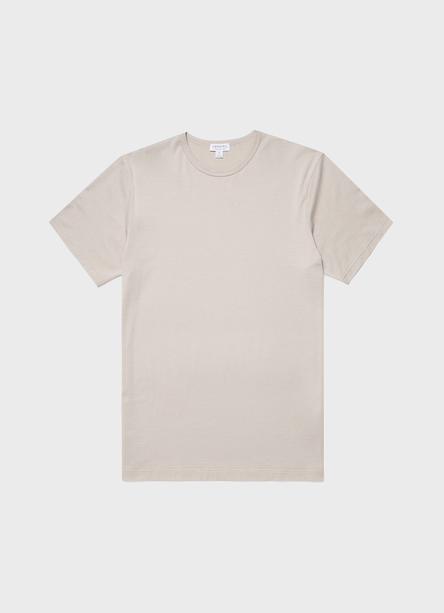 Men's Classic T-shirt in Light Sand sold by Sunspel