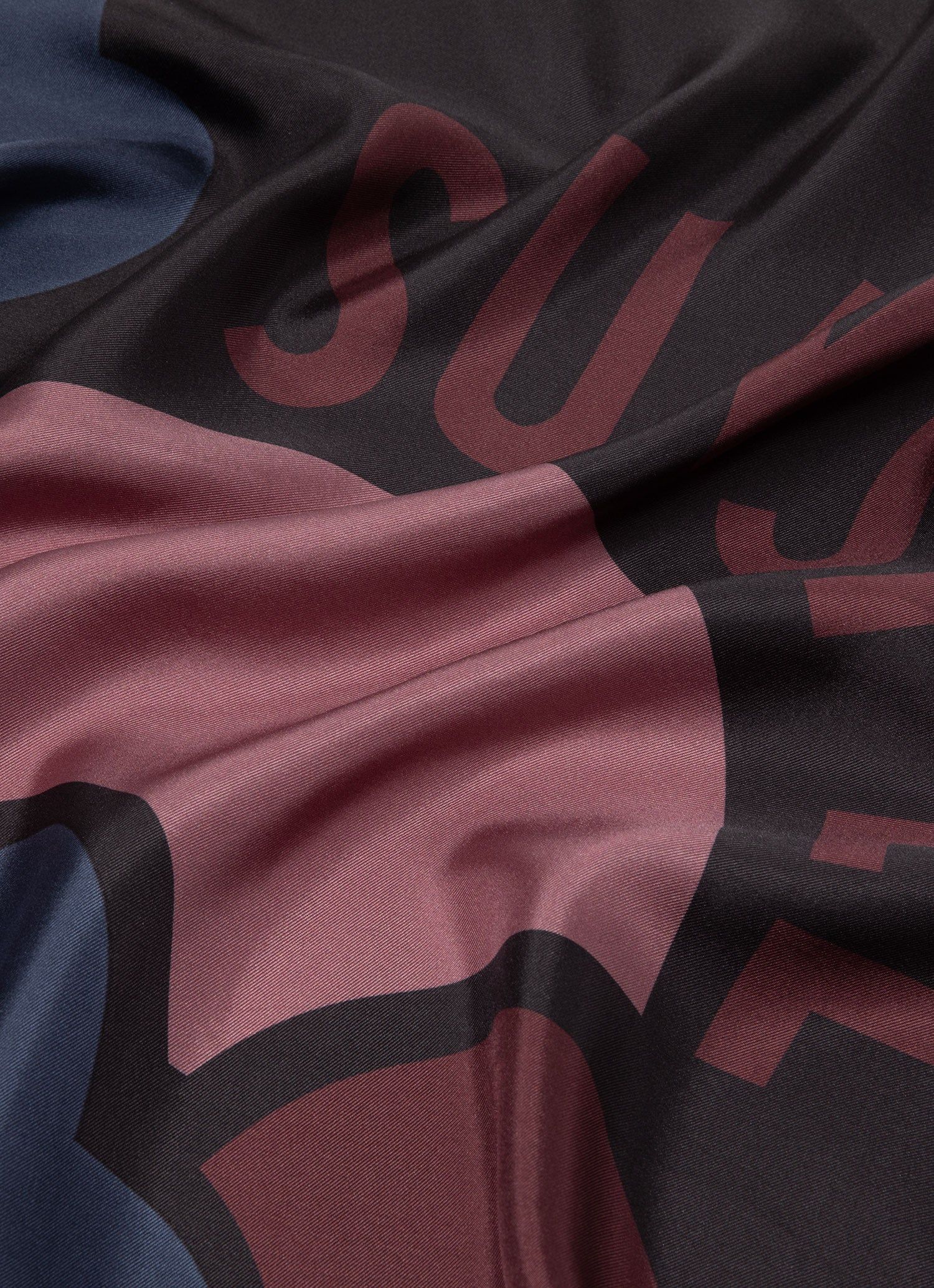 Women's Silk Scarf in Coffee Archive Print sold by Sunspel product image thumbnail 2