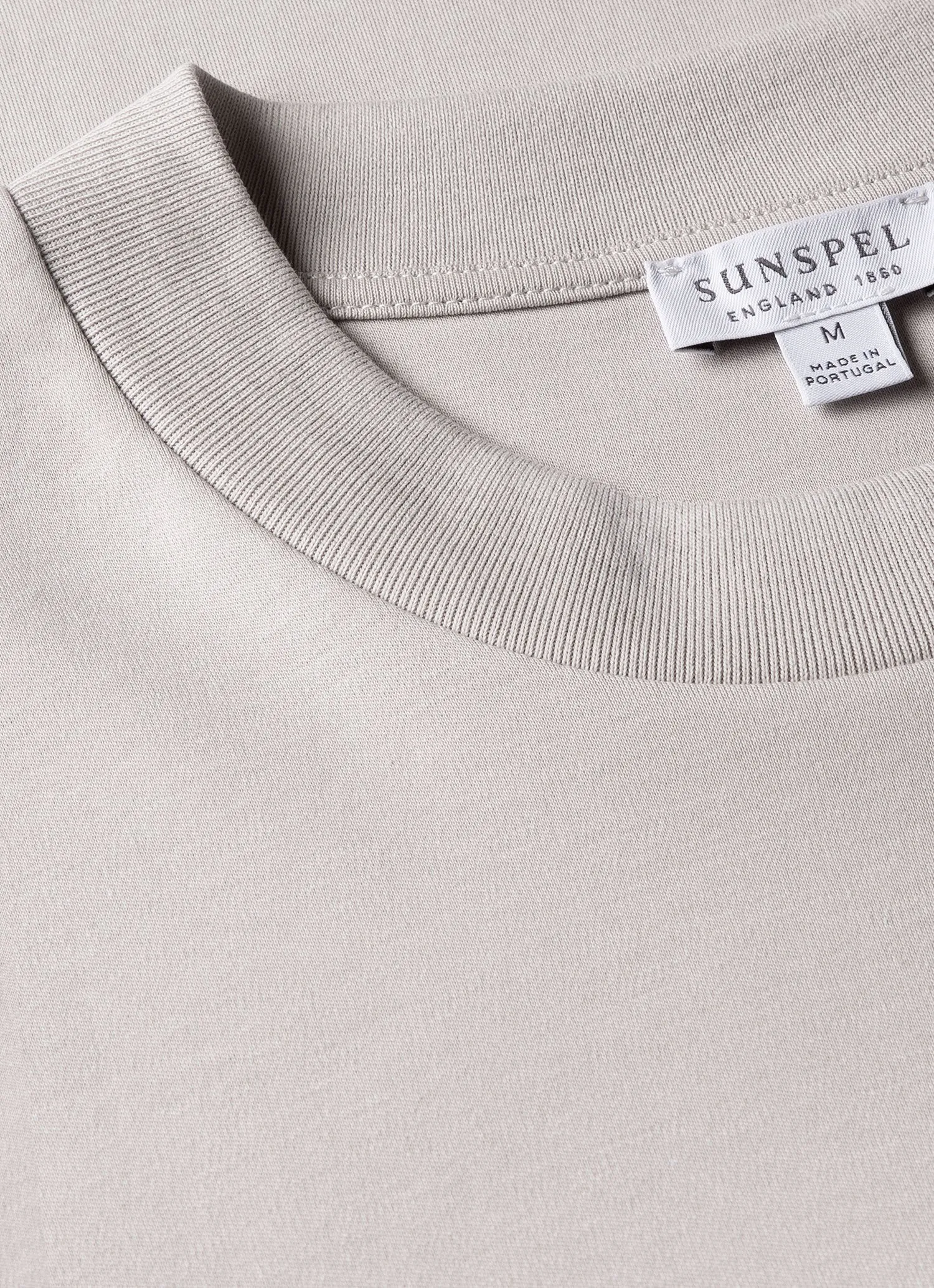 Men's Relaxed Fit Heavyweight T-shirt in Putty sold by Sunspel product image thumbnail 4