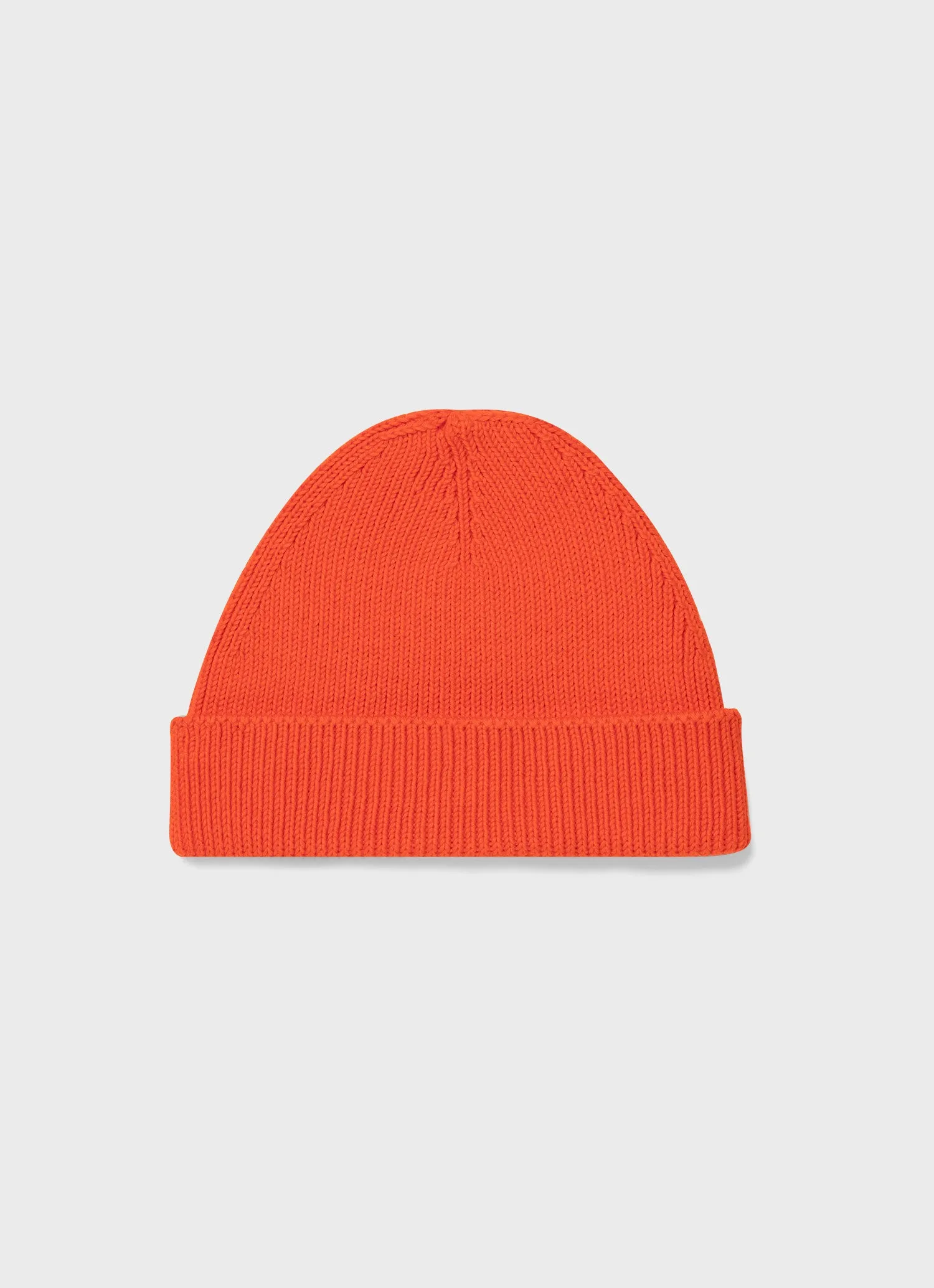 Sunspel x Nigel Cabourn Beanie Hat in Orange sold by Sunspel