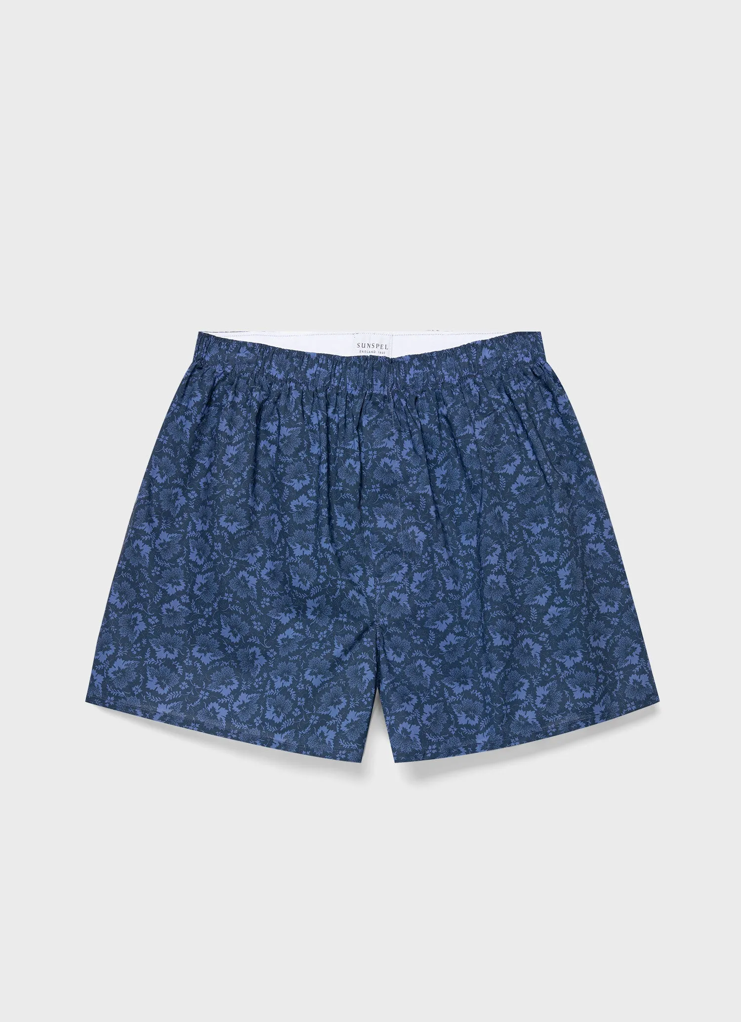 Men's Classic Boxer Shorts in Liberty Fabric in Autumn Breeze sold by Sunspel