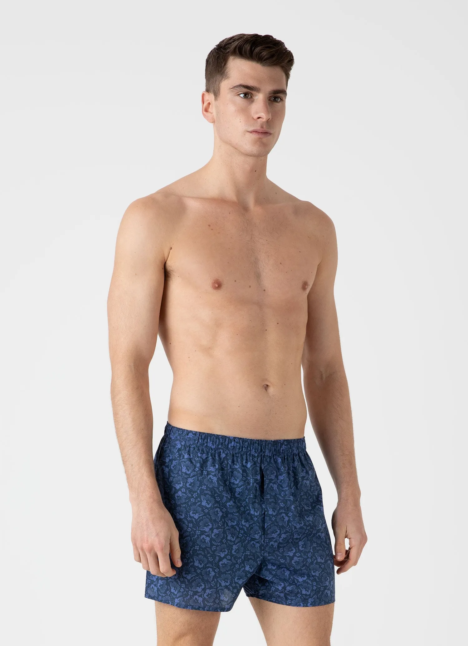 Men's Classic Boxer Shorts in Liberty Fabric in Autumn Breeze sold by Sunspel product image thumbnail 2