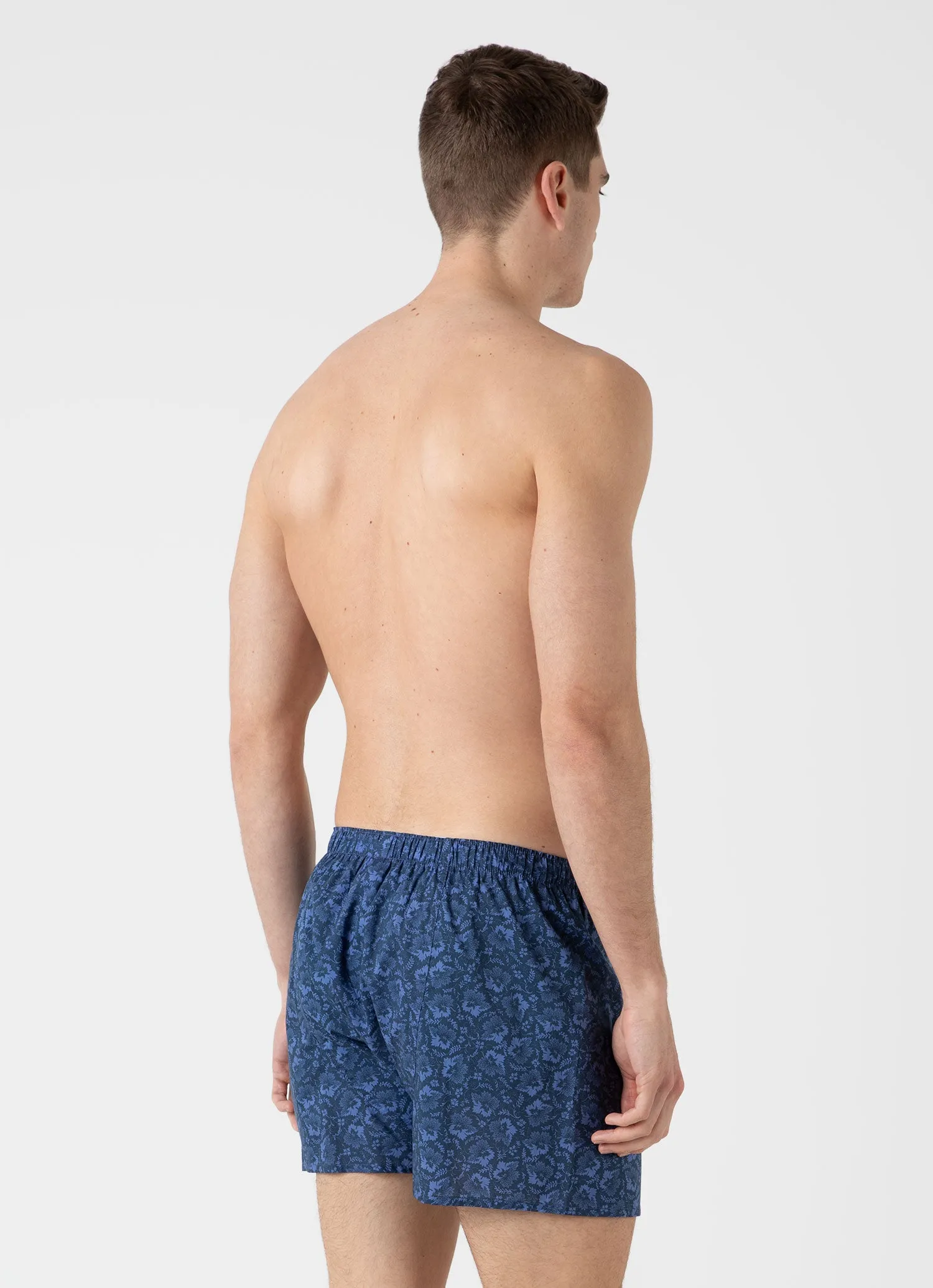 Men's Classic Boxer Shorts in Liberty Fabric in Autumn Breeze sold by Sunspel product image thumbnail 3