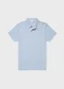 Men's Riviera Polo Shirt in Smoke Blue sold by Sunspel