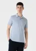 Men's Riviera Polo Shirt in Smoke Blue sold by Sunspel