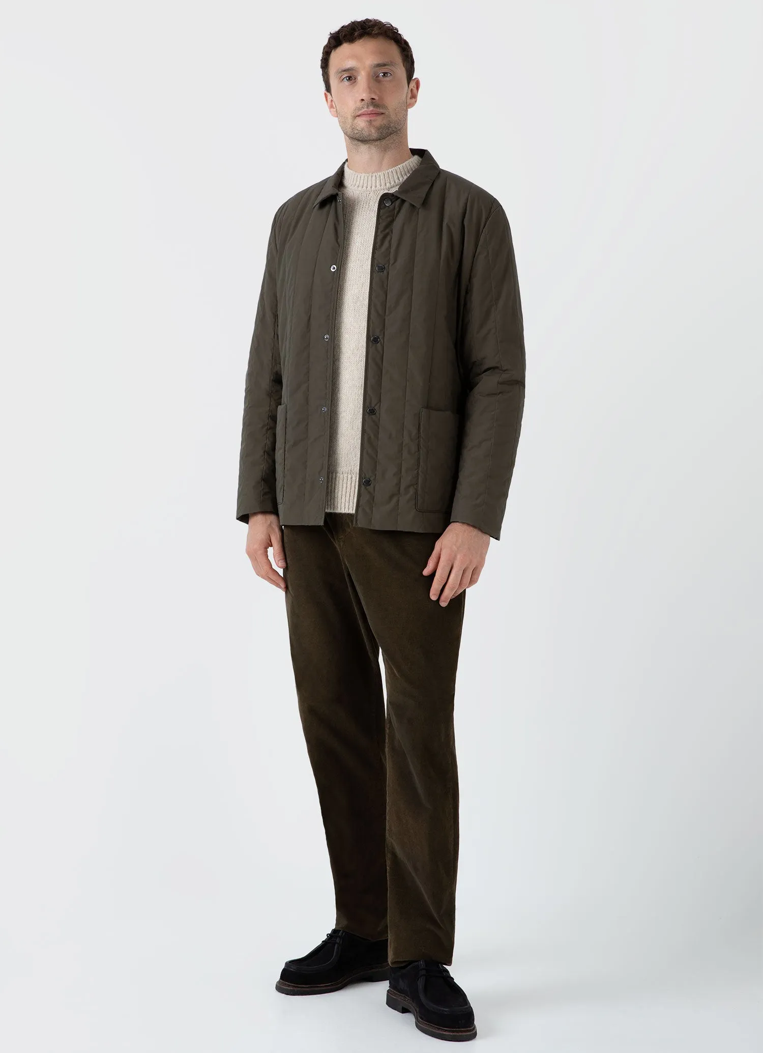 Men's Alpaca Wool Jumper in Ecru sold by Sunspel product image thumbnail 3