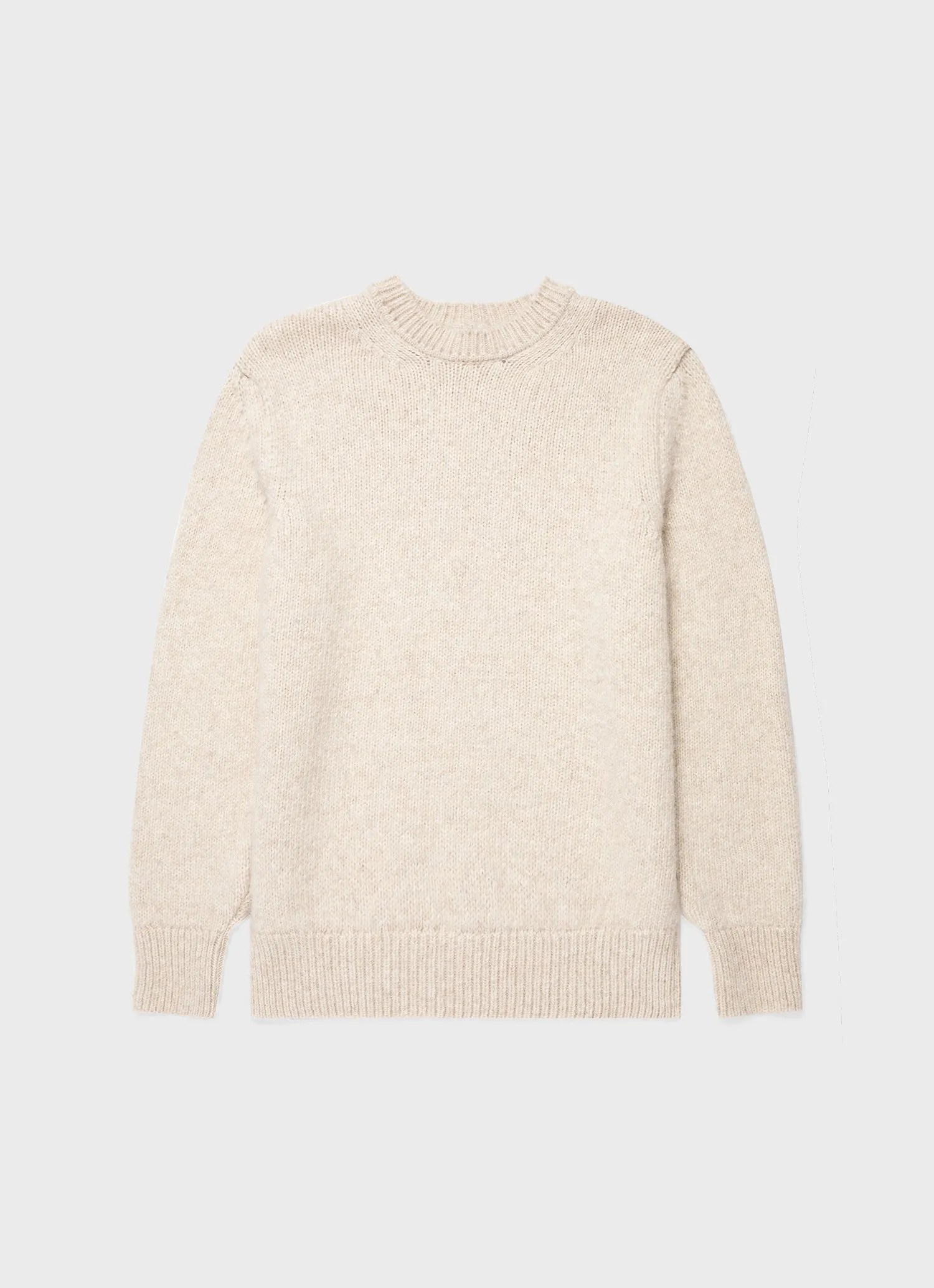 Men's Alpaca Wool Jumper in Ecru sold by Sunspel