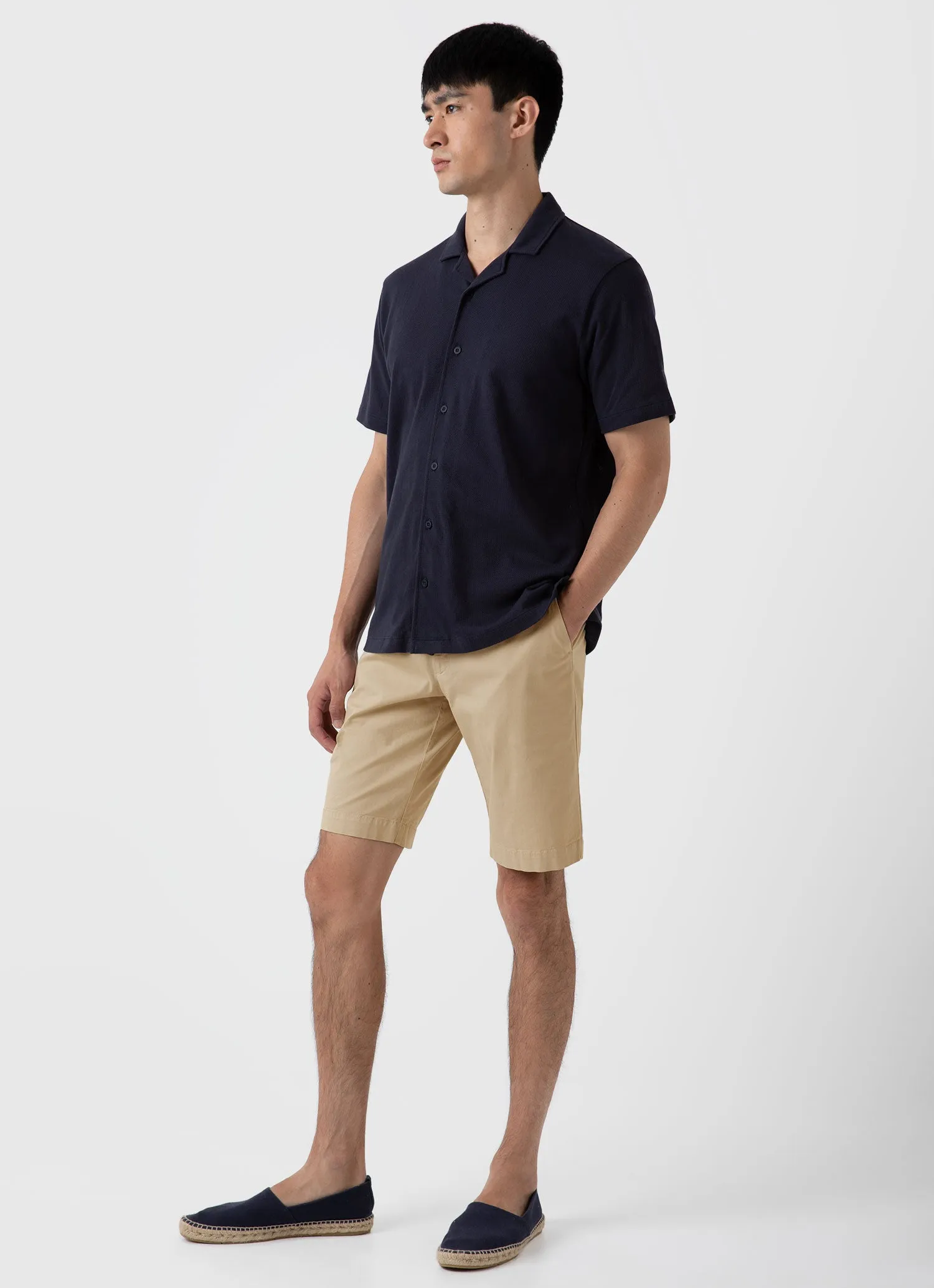 Men's Stretch Cotton Twill Chino Shorts sold by Sunspel product image thumbnail 3