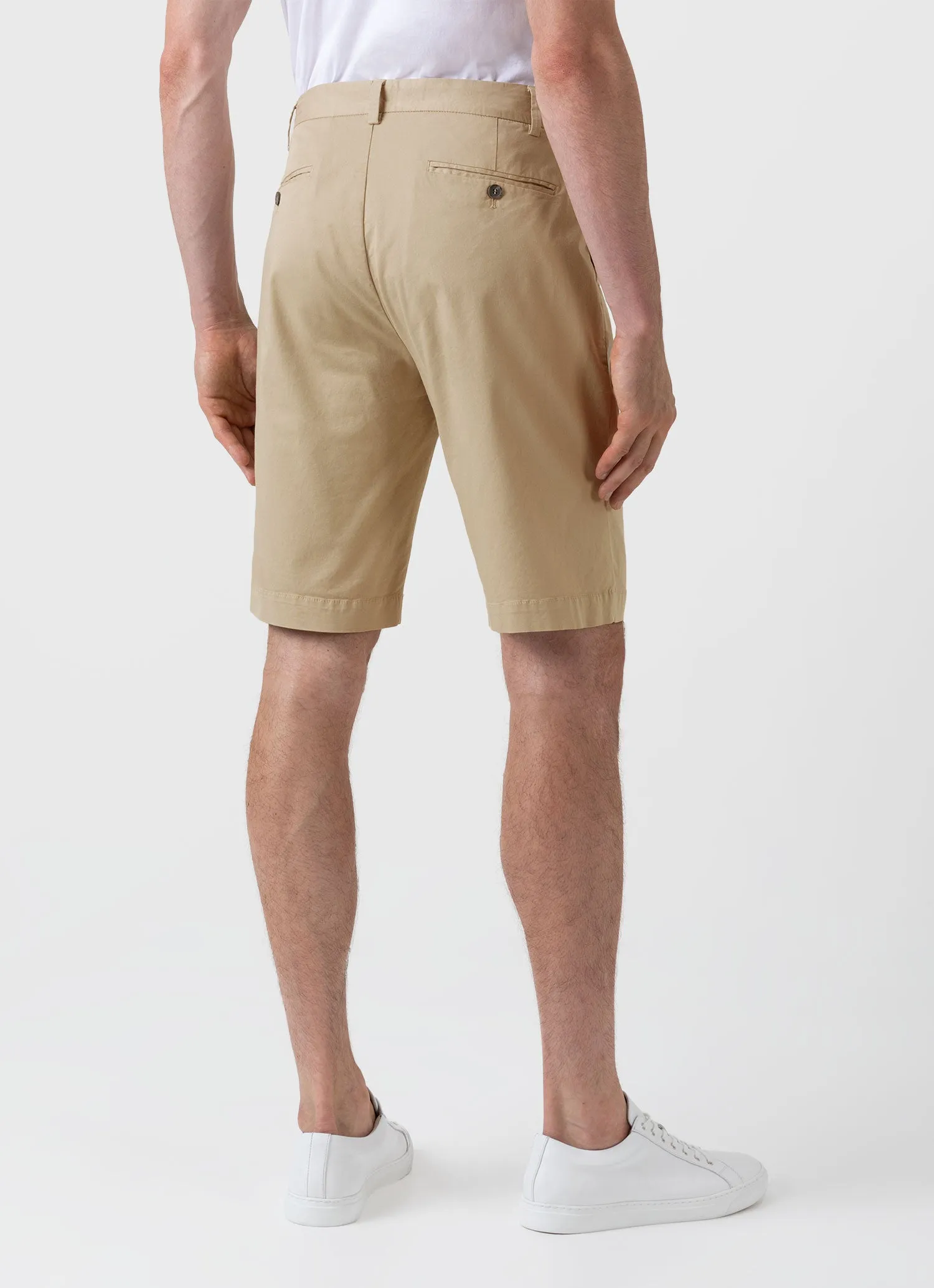 Men's Stretch Cotton Twill Chino Shorts sold by Sunspel product image thumbnail 4