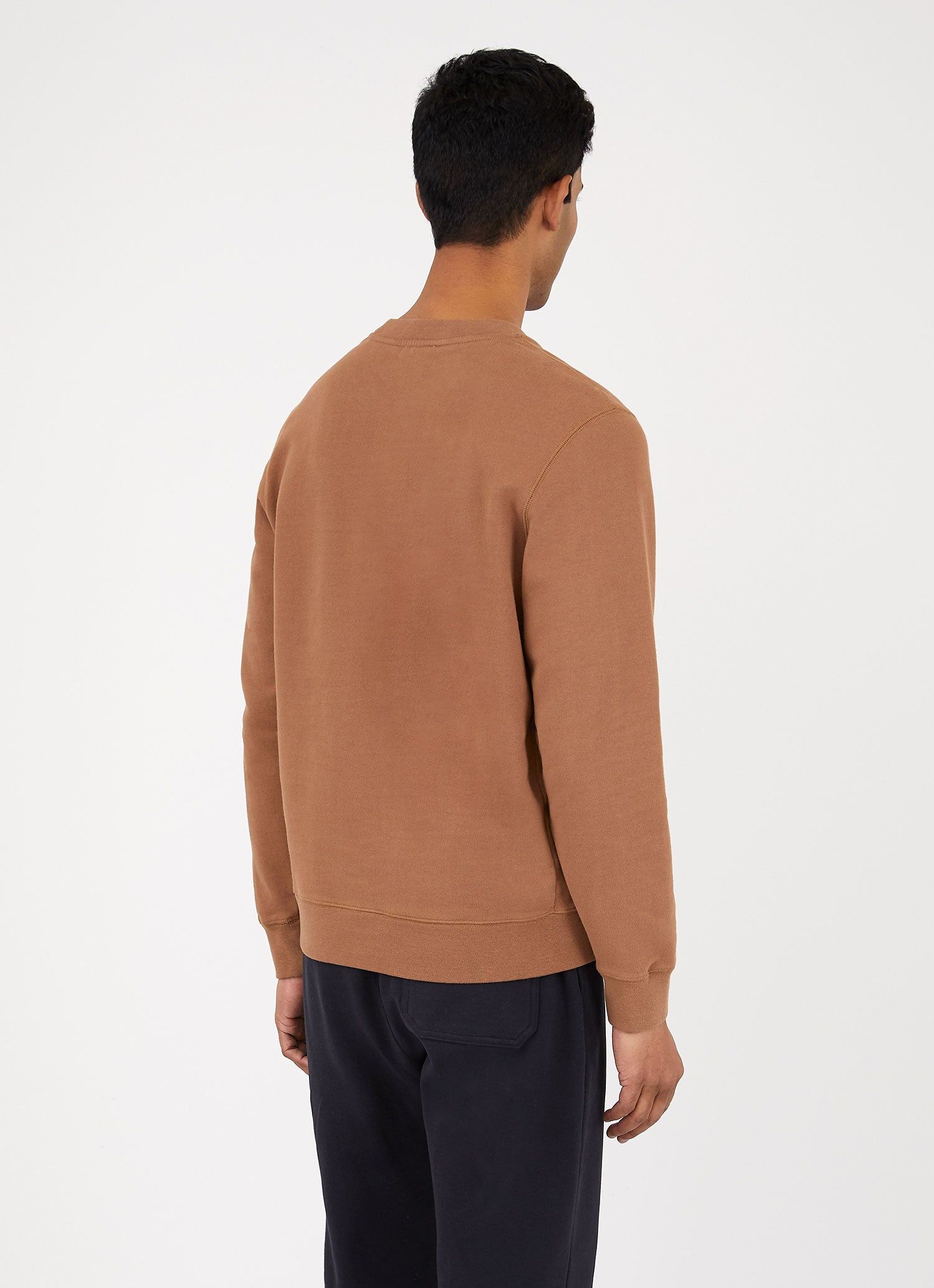 Men's Loopback Sweatshirt in Mushroom sold by Sunspel product image thumbnail 4
