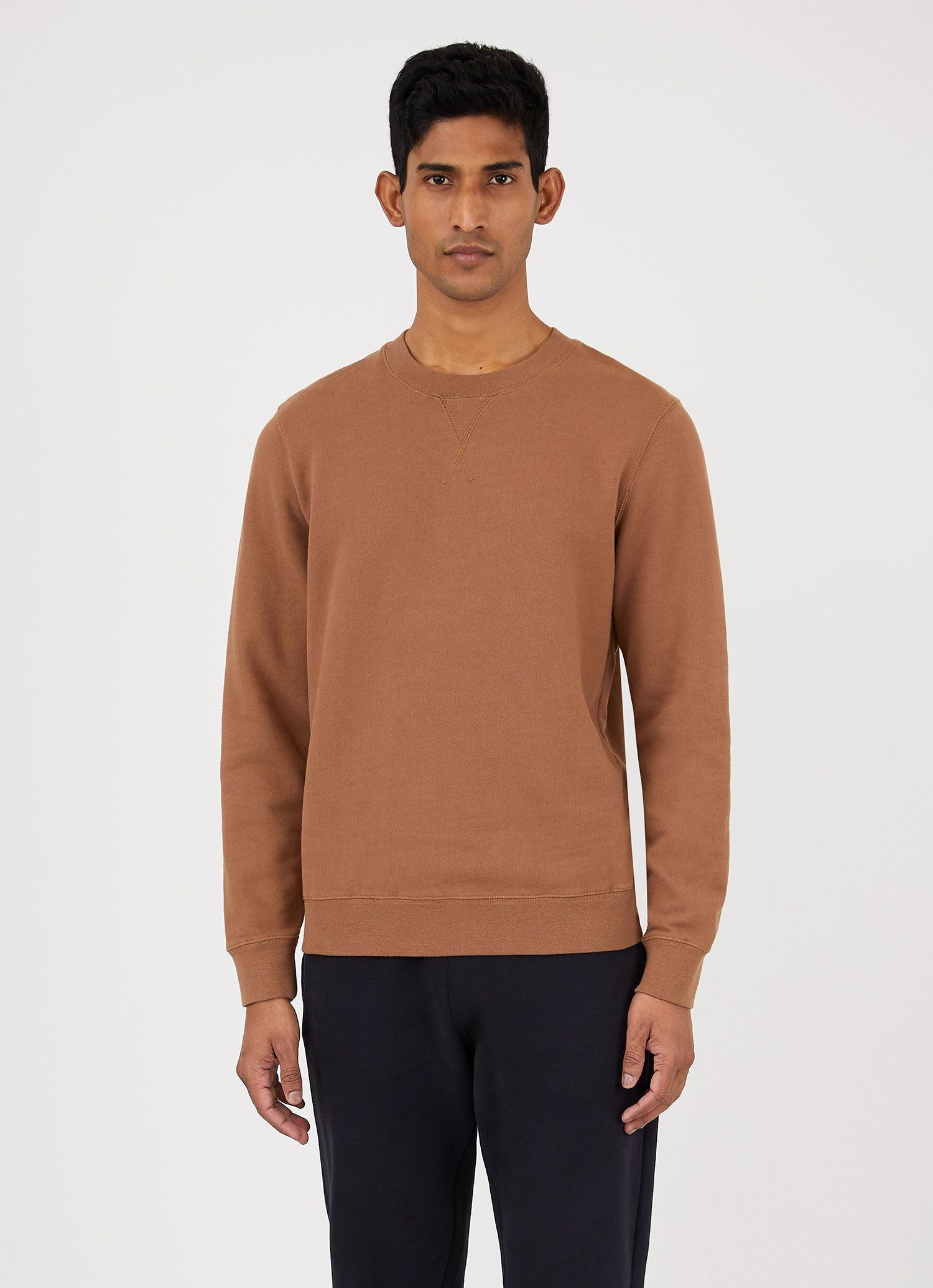 Men's Loopback Sweatshirt in Mushroom sold by Sunspel product image thumbnail 2