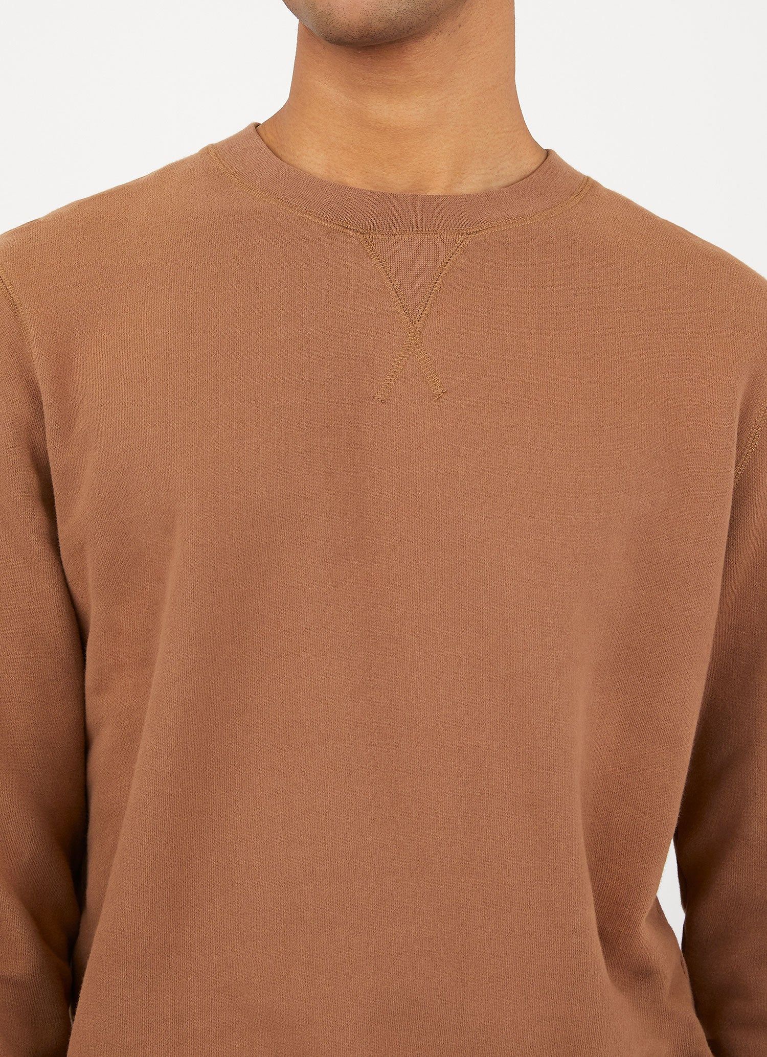 Men's Loopback Sweatshirt in Mushroom sold by Sunspel product image thumbnail 5