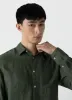 Men's Linen Shirt in Hunter Green sold by Sunspel