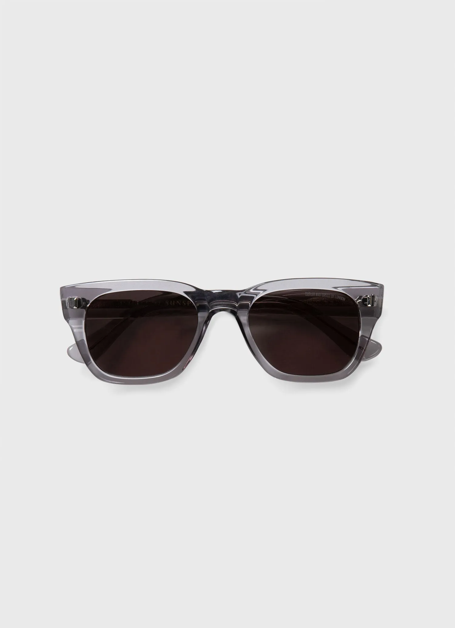 Cutler and Gross Sunglasses in Pewter sold by Sunspel