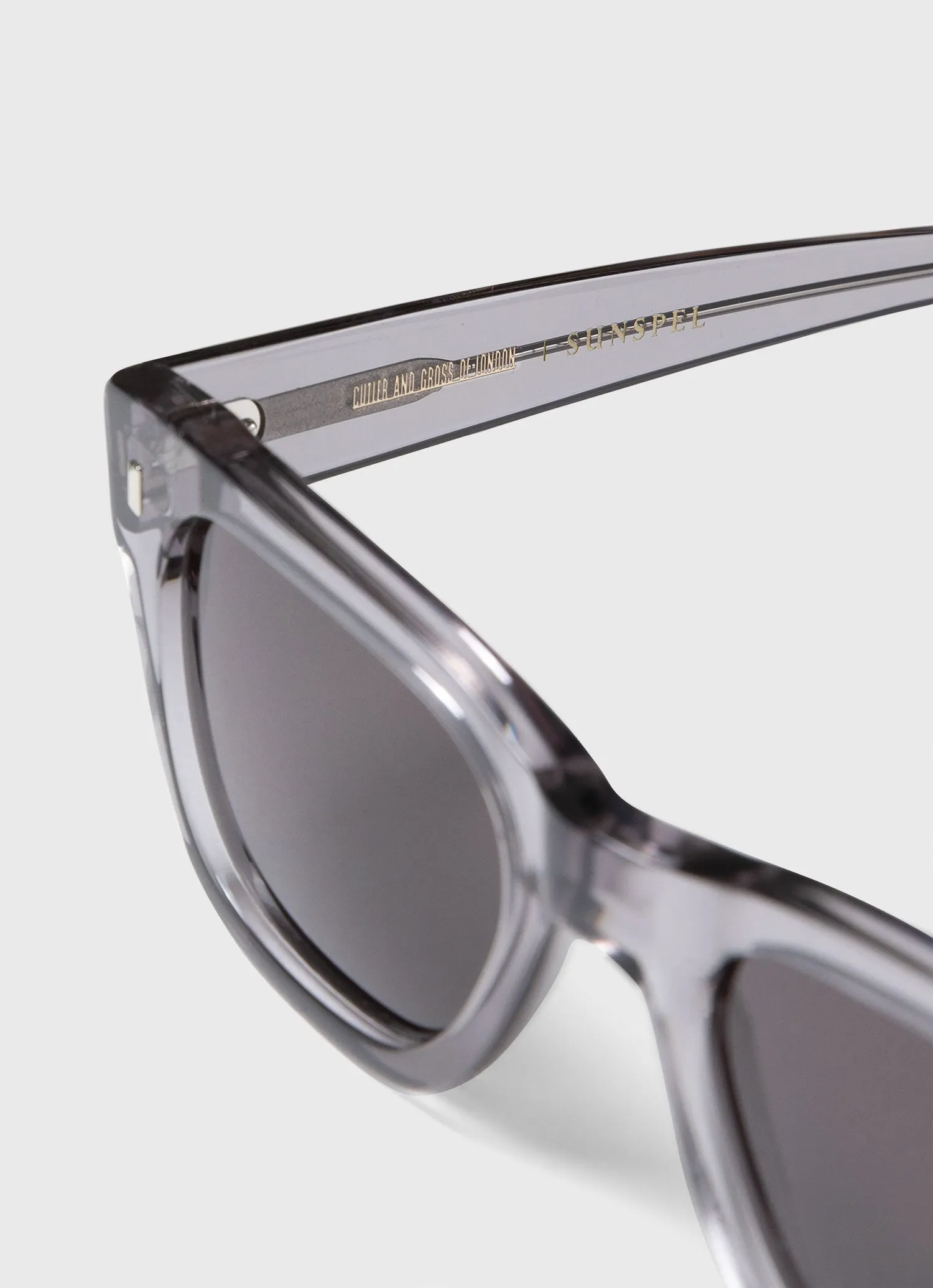 Cutler and Gross Sunglasses in Pewter sold by Sunspel product image thumbnail 3