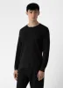 Men's Long Sleeve Waffle Henley in Coffee sold by Sunspel