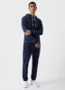 Men's Fleeceback Sweatpants in Navy Melange sold by Sunspel