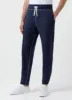 Men's Fleeceback Sweatpants in Navy Melange sold by Sunspel