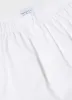 Men's Long Cut Classic Boxer Shorts in White sold by Sunspel