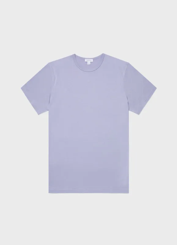 Men's Classic T-shirt in Lavendar sold by Sunspel