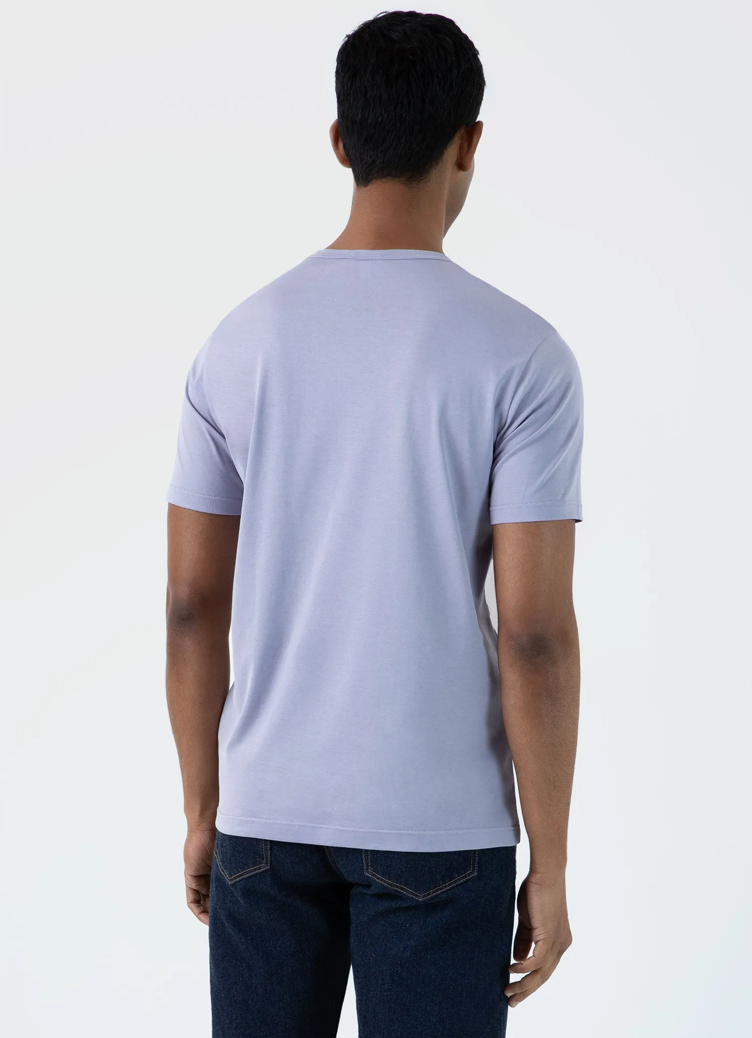 Men's Classic T-shirt in Lavendar sold by Sunspel product image thumbnail 5