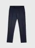 Men's Wool Trouser in Navy Melange sold by Sunspel