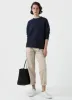 Women's Relaxed Loopback Sweatshirt in Navy sold by Sunspel