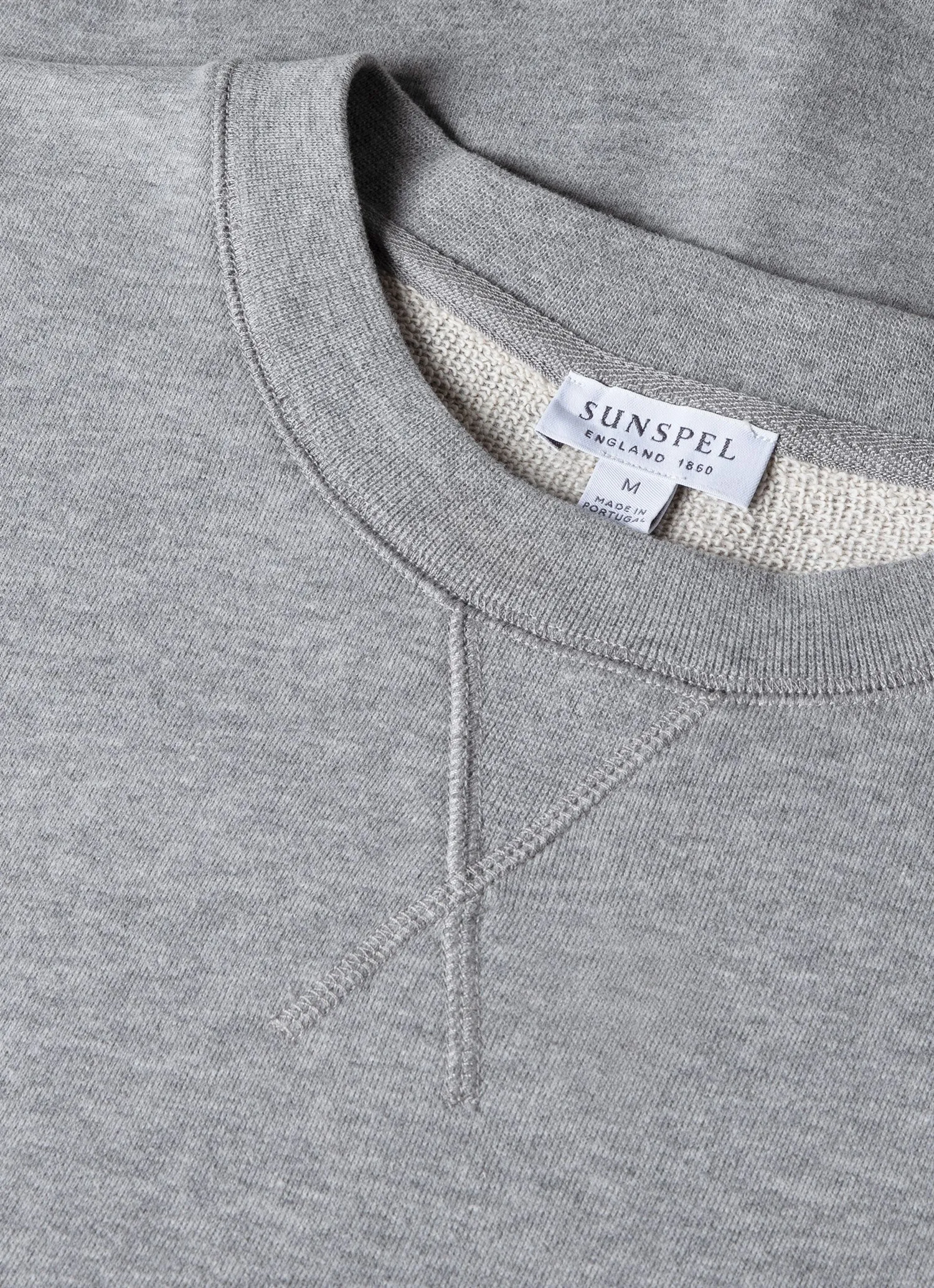 Men's Loopback Tracksuit in Grey Melange sold by Sunspel product image thumbnail 4