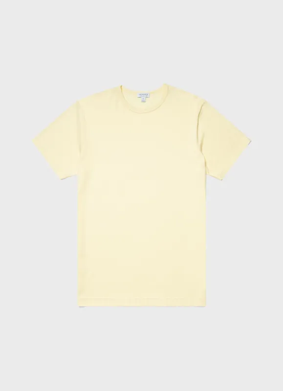 Men's Classic T-shirt in Lemon sold by Sunspel