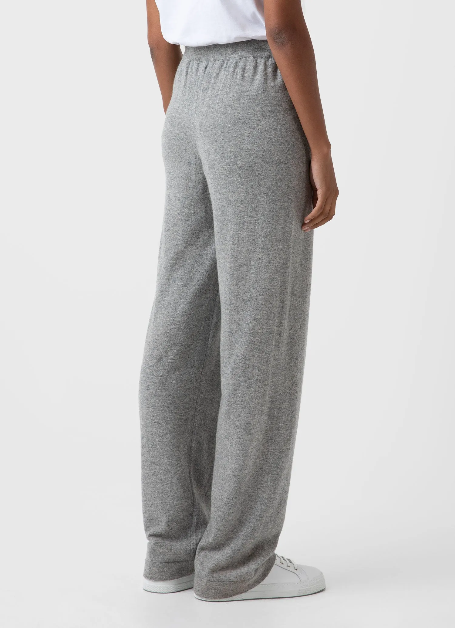 Women's Cashmere Lounge Pant in Grey Melange sold by Sunspel product image thumbnail 4