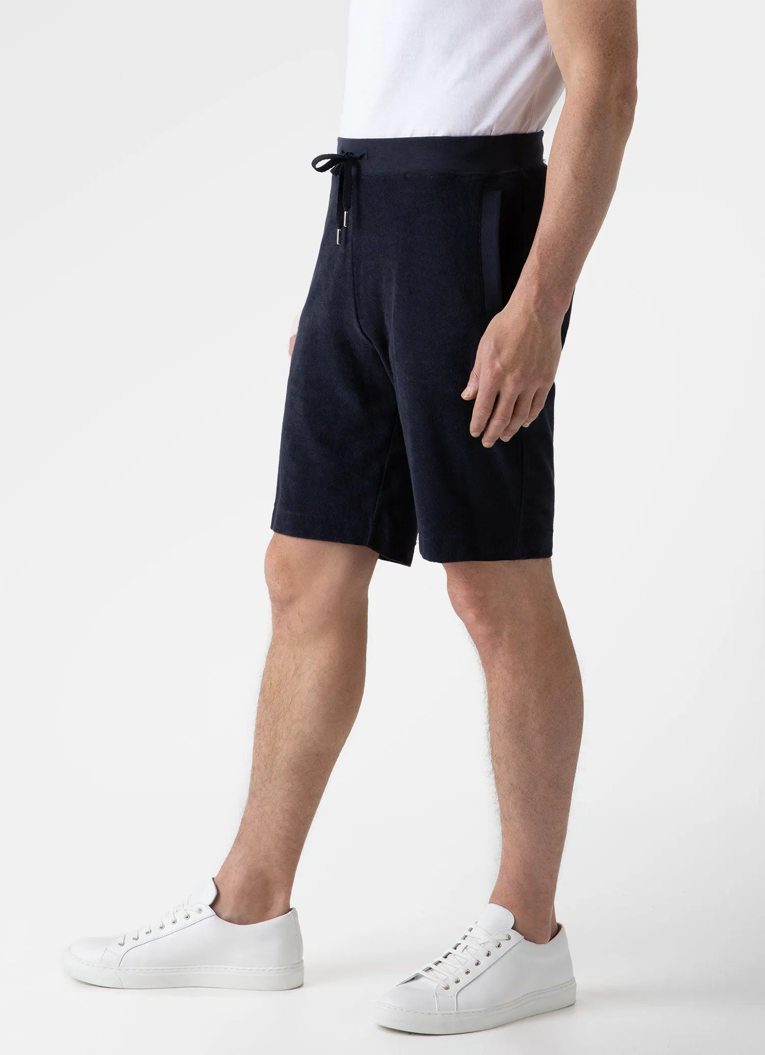 Men's Towelling Short in Navy sold by Sunspel product image thumbnail 5