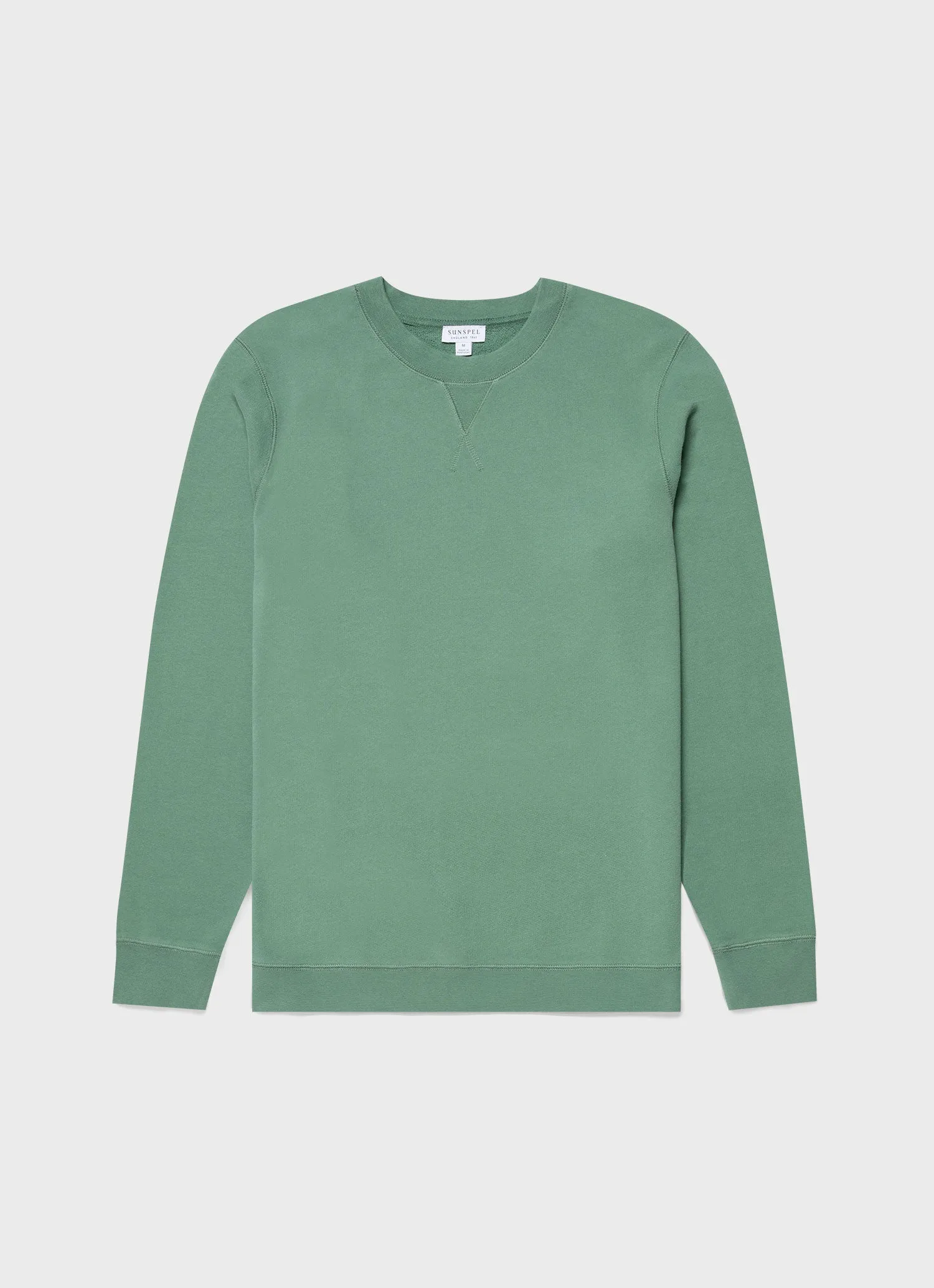 Men's Loopback Sweatshirt in Thyme sold by Sunspel