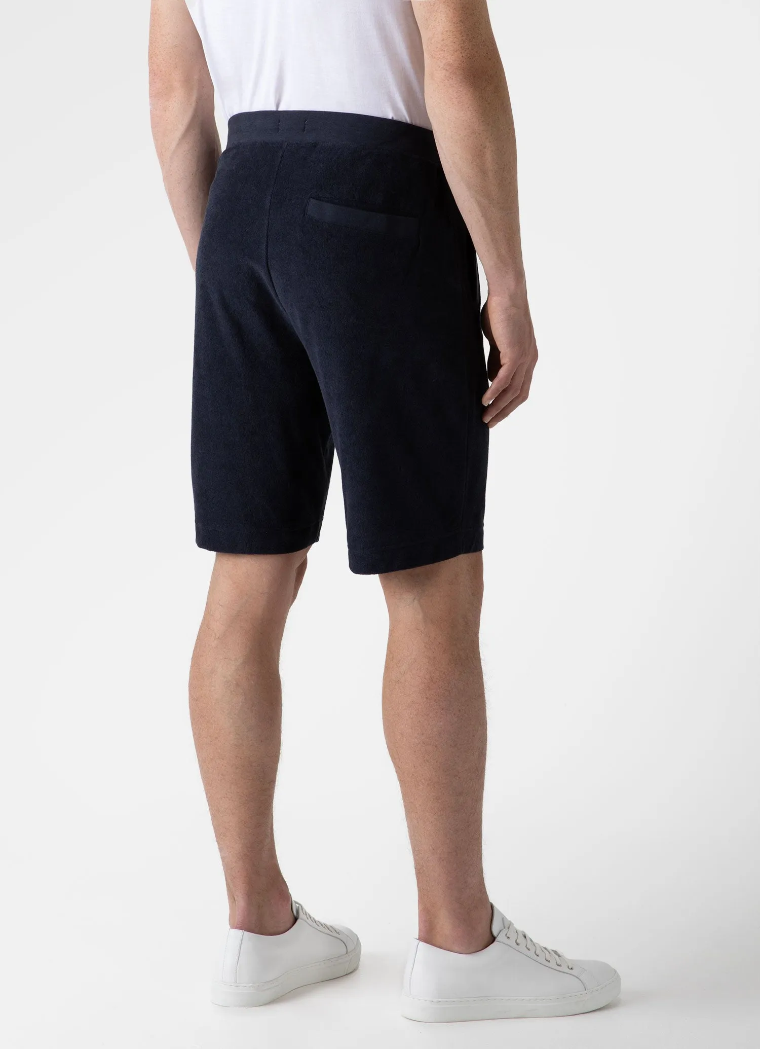 Men's Towelling Short in Navy sold by Sunspel product image thumbnail 4
