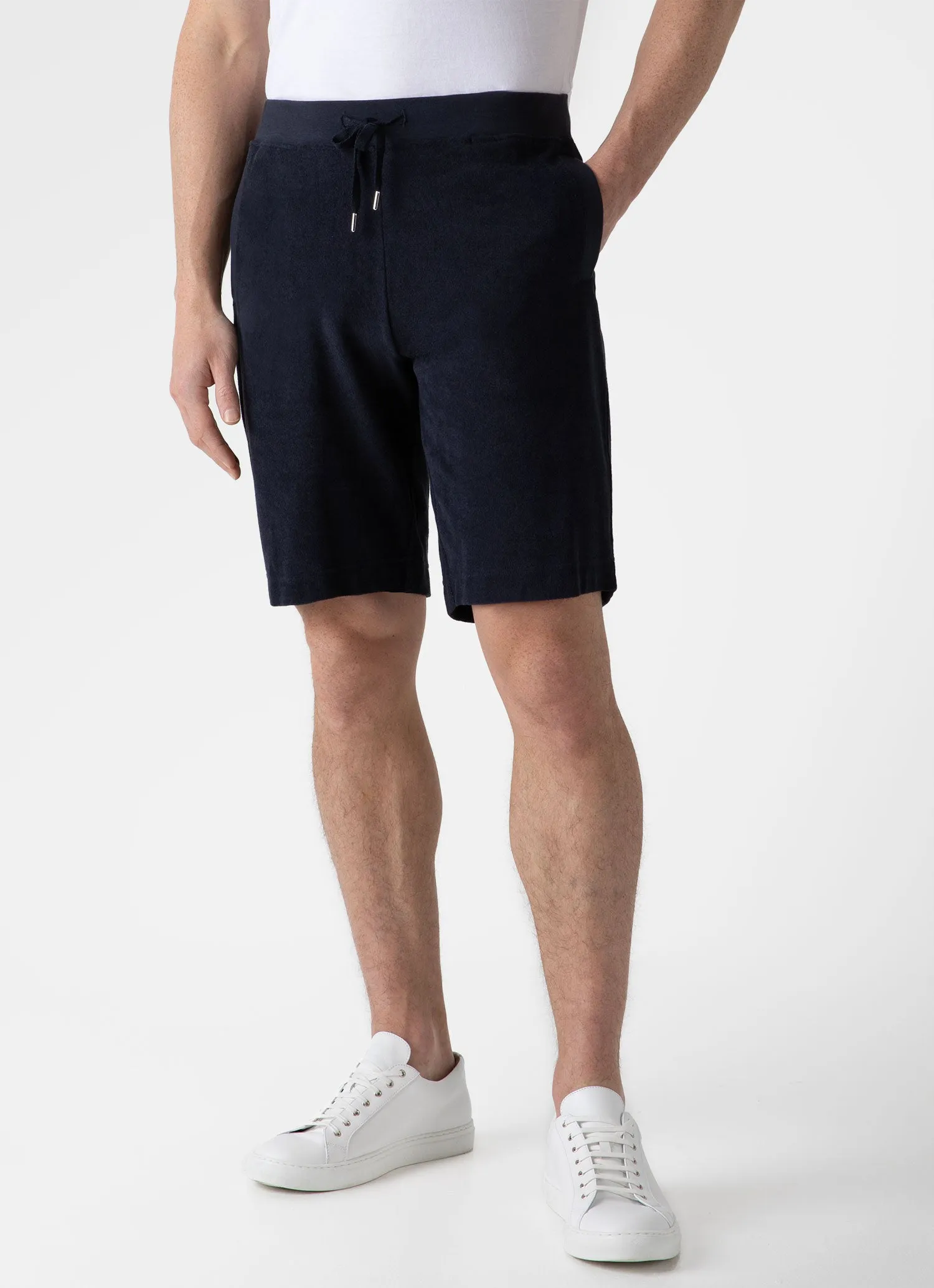 Men's Towelling Short in Navy sold by Sunspel product image thumbnail 2