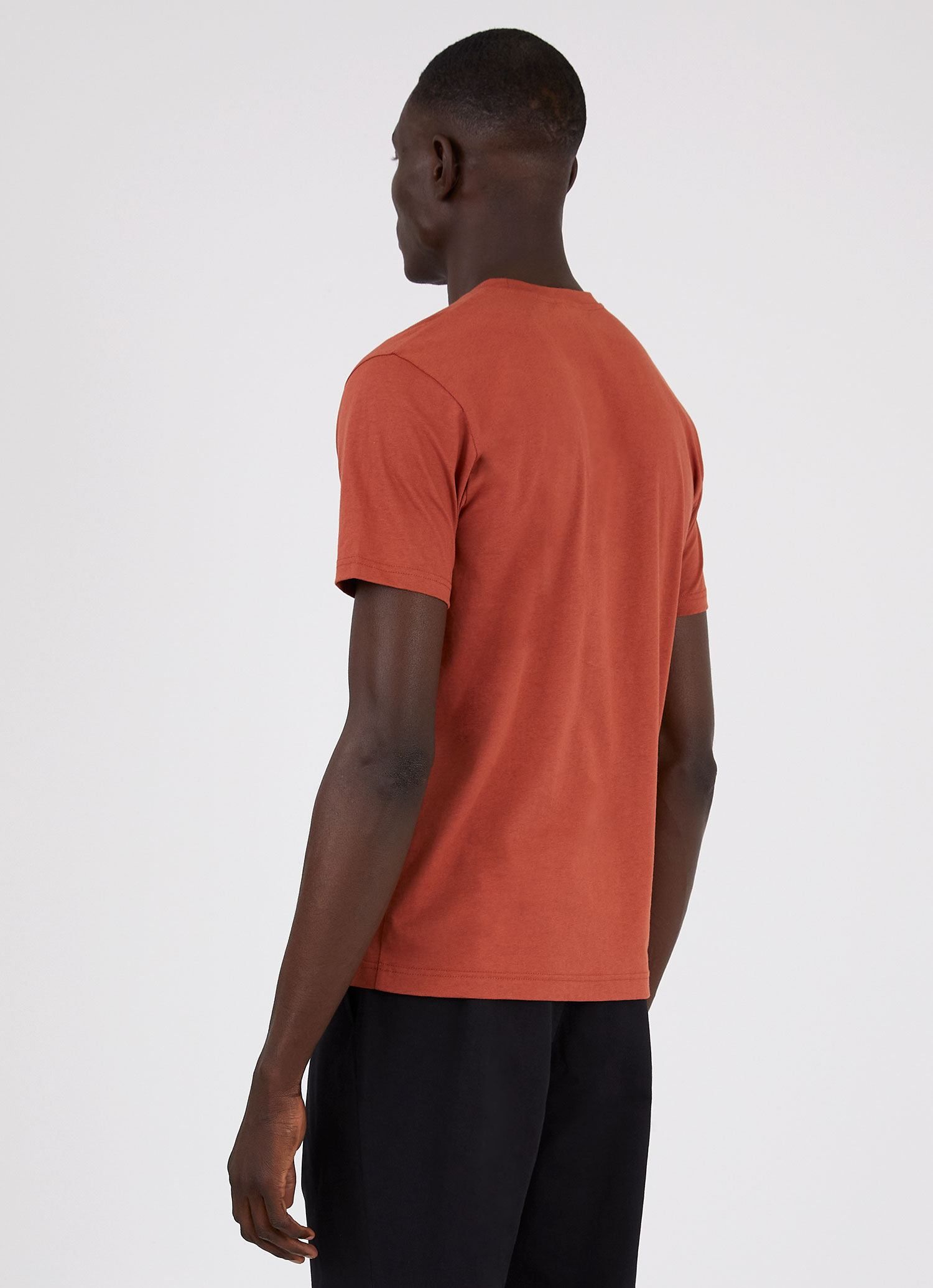 Men's Riviera T-shirt in Chestnut Melange sold by Sunspel product image thumbnail 4