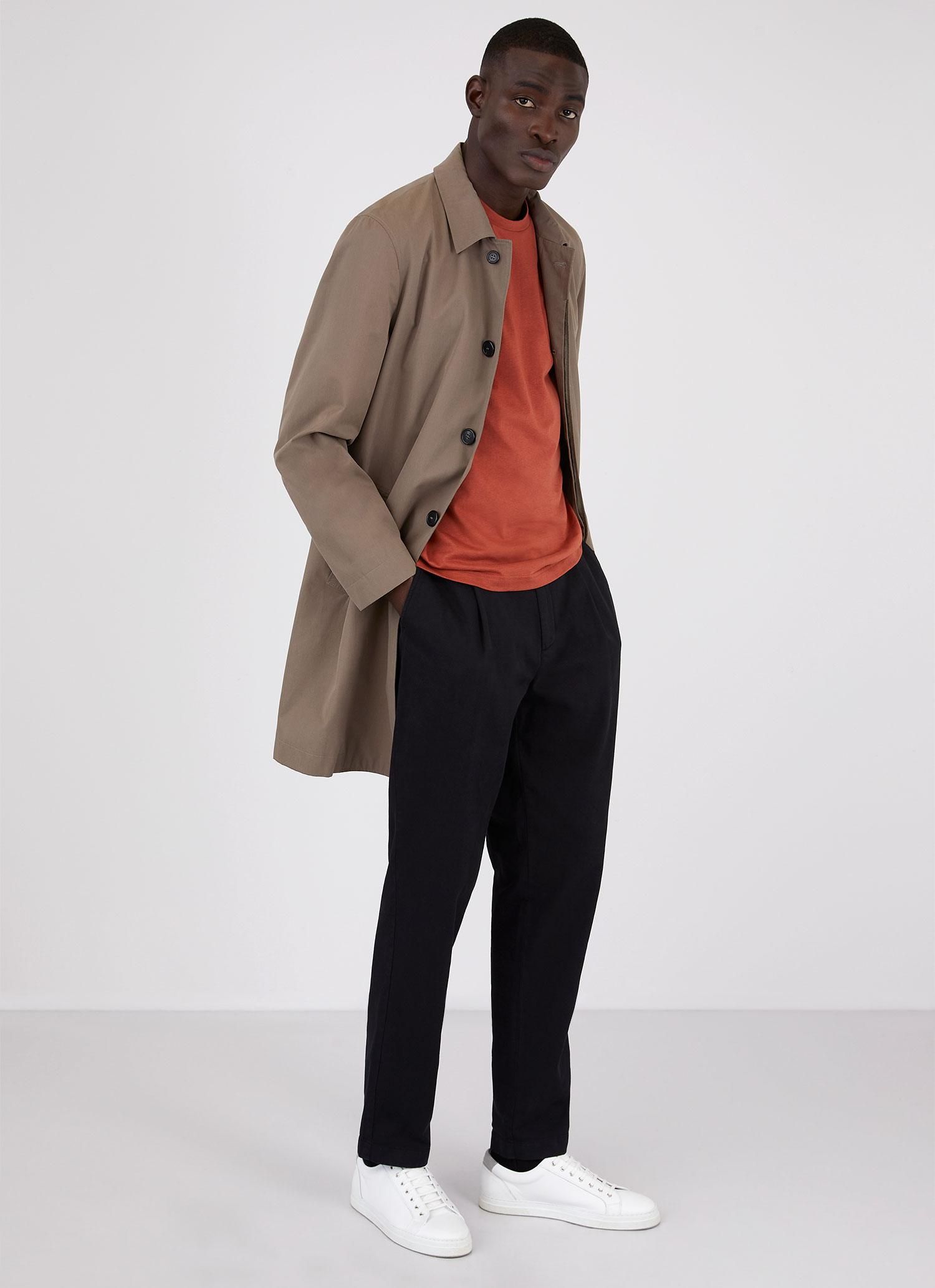 Men's Riviera T-shirt in Chestnut Melange sold by Sunspel product image thumbnail 3