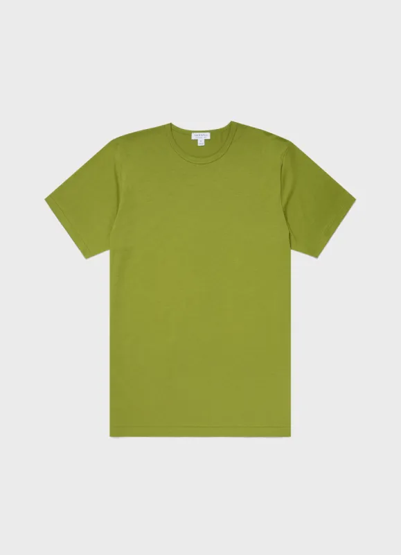 Men's Classic T-shirt in Country Green sold by Sunspel