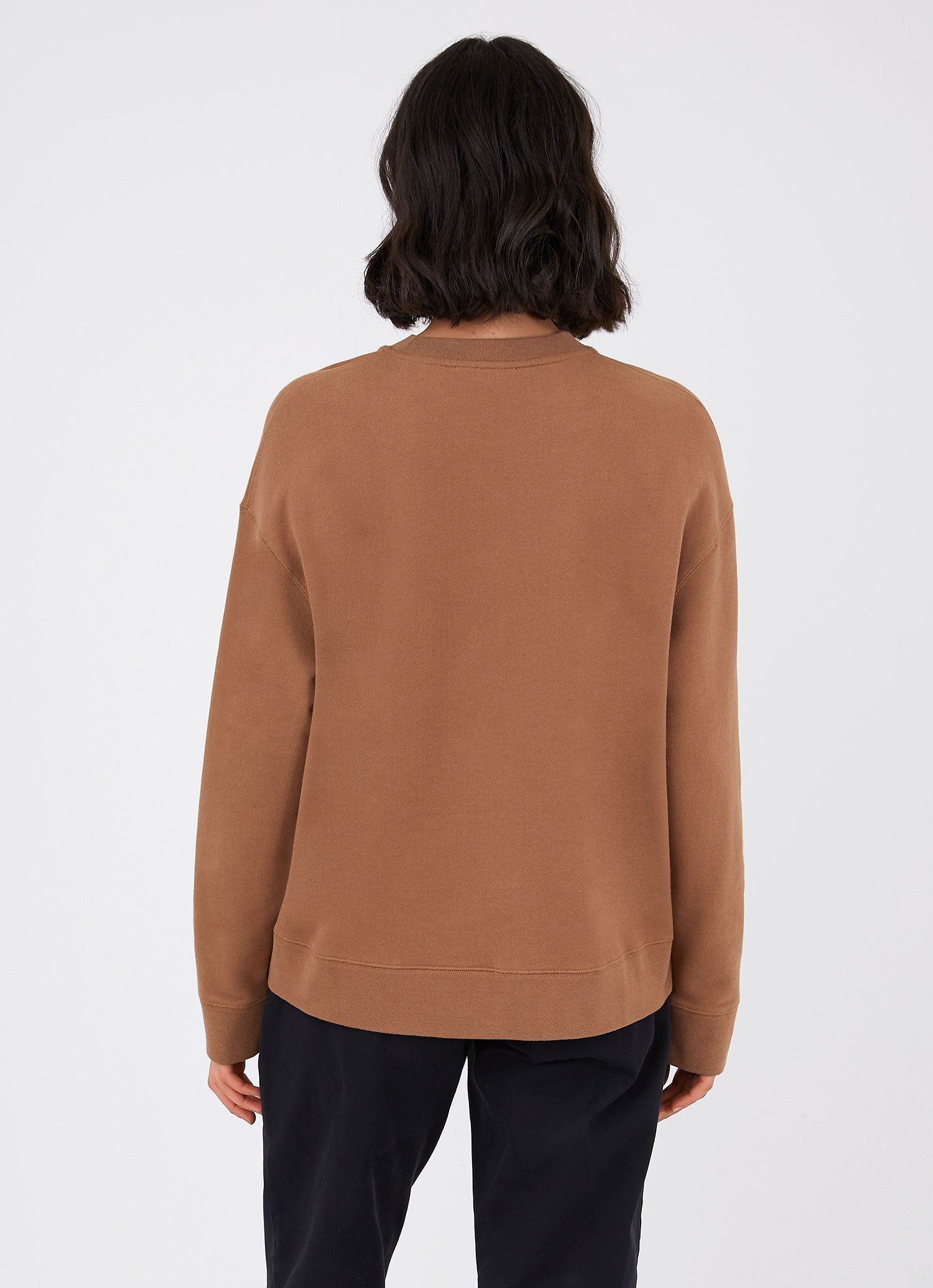 Women's Relaxed Loopback Sweatshirt in Mushroom sold by Sunspel product image thumbnail 2
