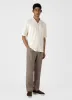 Men's Undyed Towelling Camp Collar Shirt in Undyed sold by Sunspel