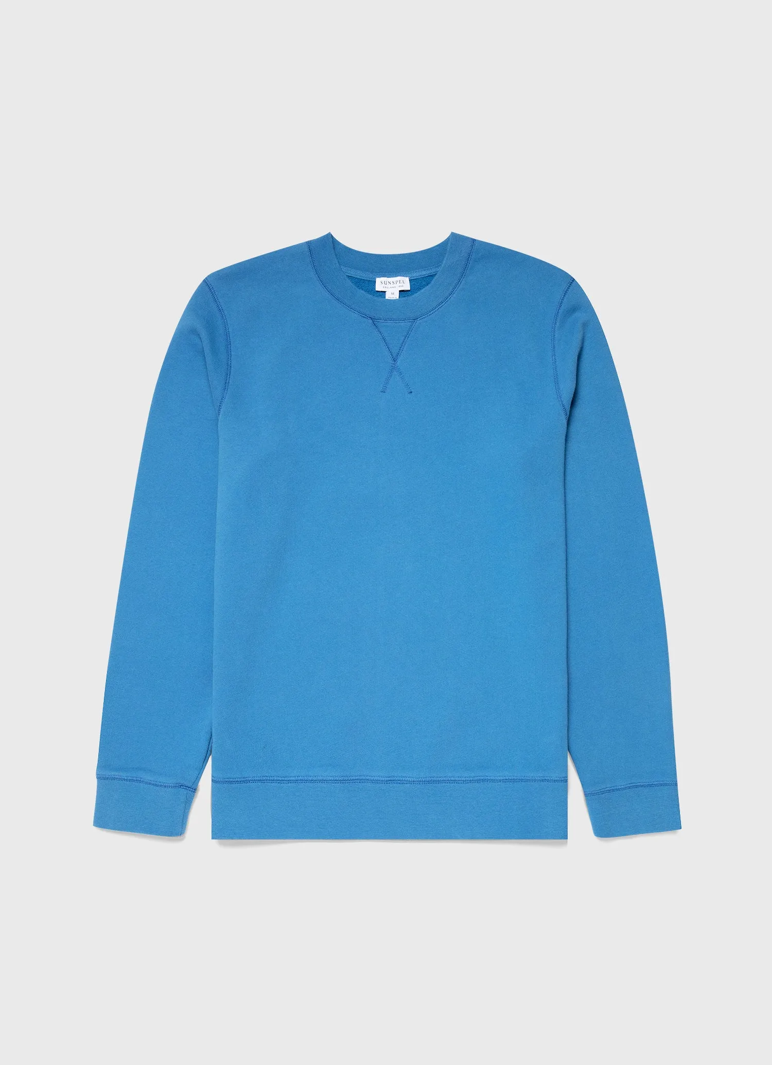Men's Loopback Sweatshirt in Blue Jean sold by Sunspel