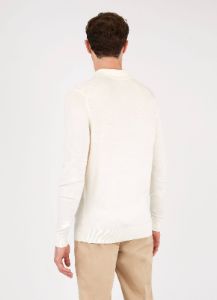 Men's Extra-Fine Merino Polo Shirt in Archive White sold by Sunspel