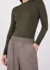 Women's Wide Leg Trouser in Grey Taupe sold by Sunspel