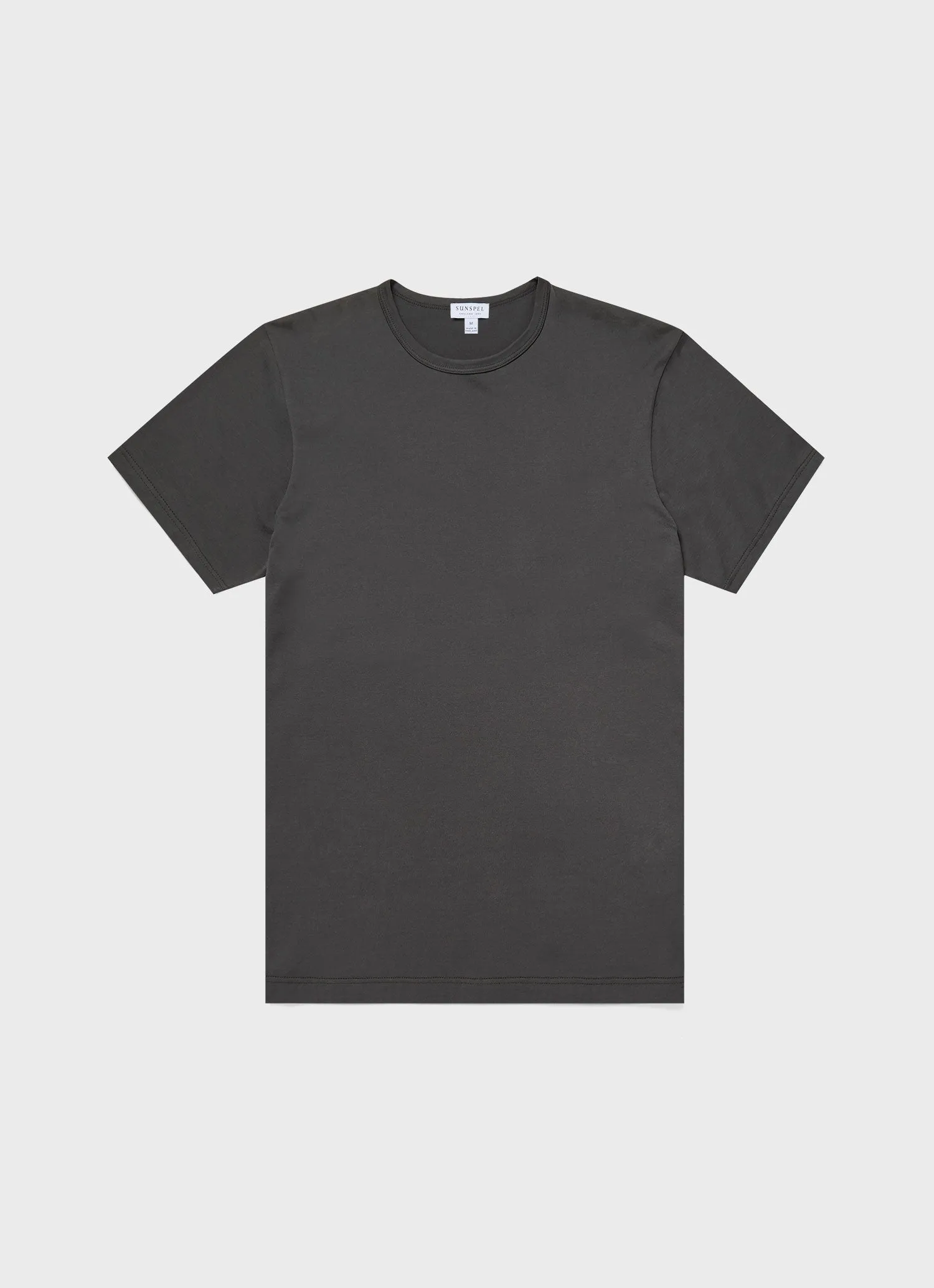 Men's Classic T-shirt in Charcoal sold by Sunspel