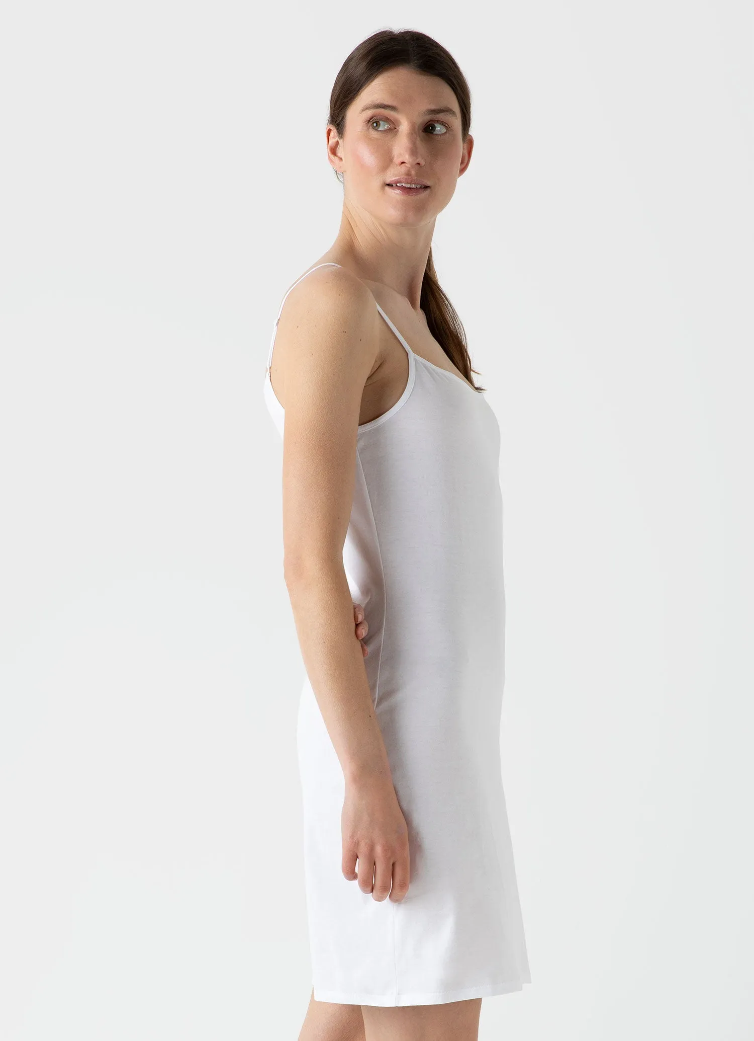 Women's Cotton Slip in White sold by Sunspel product image thumbnail 2