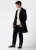 Men's Wool Cashmere Overcoat in Navy sold by Sunspel