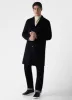 Men's Wool Cashmere Overcoat in Navy sold by Sunspel